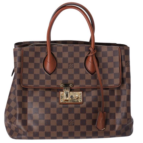Louis Vuitton Ascot Damier Ebene Handbag N41273 Canvas - Picture 1 of 8